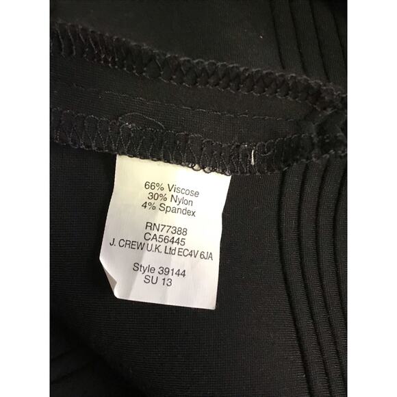 Madewell Black Stretch Knit Sleeveless Raw Edge A-Line Mini Dress Size S - Picture 9 of 10